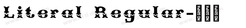 Literal Regular字体转换
